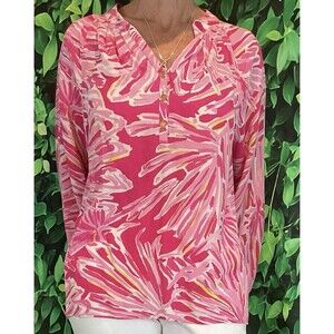 🌸 NWOT Lilly Pulitzer Elsa Silk Top – Floral, Size Small